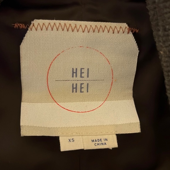 Anthropologie Hei Hei Vegan Leather Jacket Brown Size XS - Picture 3 of 8